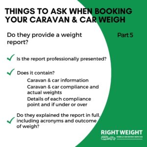 Our report provides you with all of your weight compliances